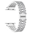 Elegant Apple Watch Series 7 45mm Metall und Strass armband