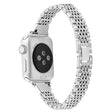 Modisch Apple Watch Series 7 45mm Metall und Strass armband