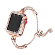 Haltbar Apple Watch Series 7 45mm Metall und Strass armband