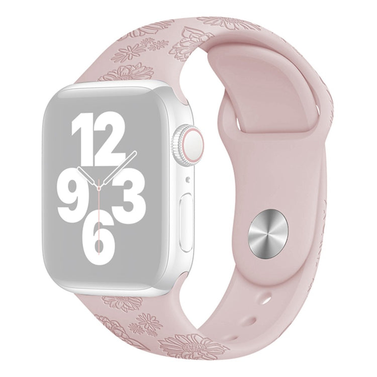 Super kønt Apple Watch Series 7 45mm Silikone Rem - Pink#serie_14
