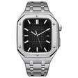 Auffallend modisch Apple Watch Series 7 45mm Metall armband