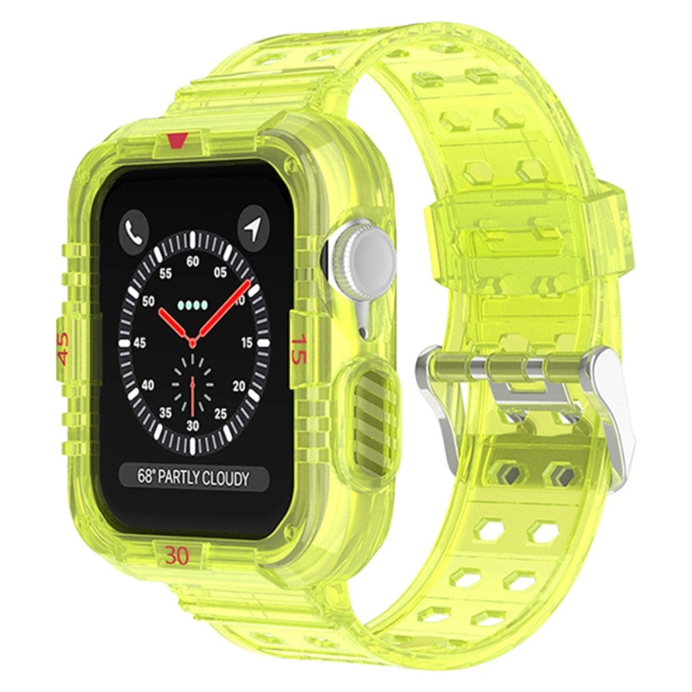 Vildt fint Apple Watch Series 7 45mm Silikone Rem - Grøn#serie_7