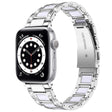 Elegant Apple Watch Series 7 45mm Metall und Strass armband