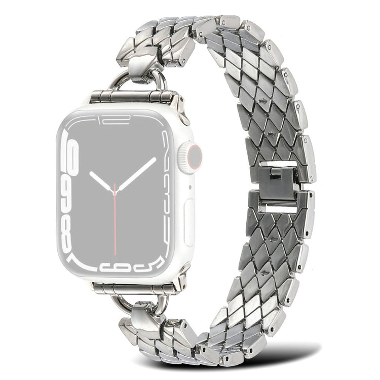 Helt vildt skøn Apple Watch Series 7 45mm Metal Rem - Sølv#serie_2