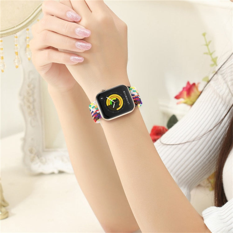 Mega godt Apple Watch Series 7 45mm Stof Urrem - Flerfarvet#serie_24