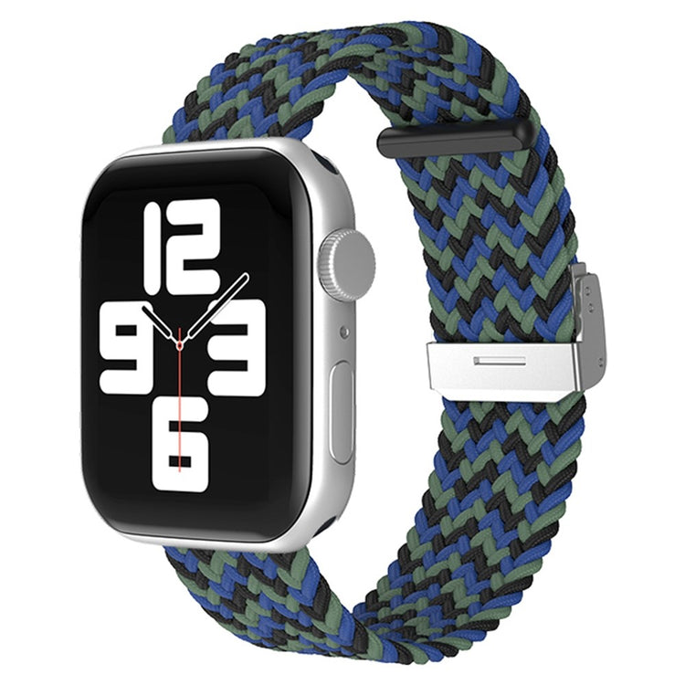 Holdbart Apple Watch Series 7 45mm Stof Urrem - Blå#serie_13