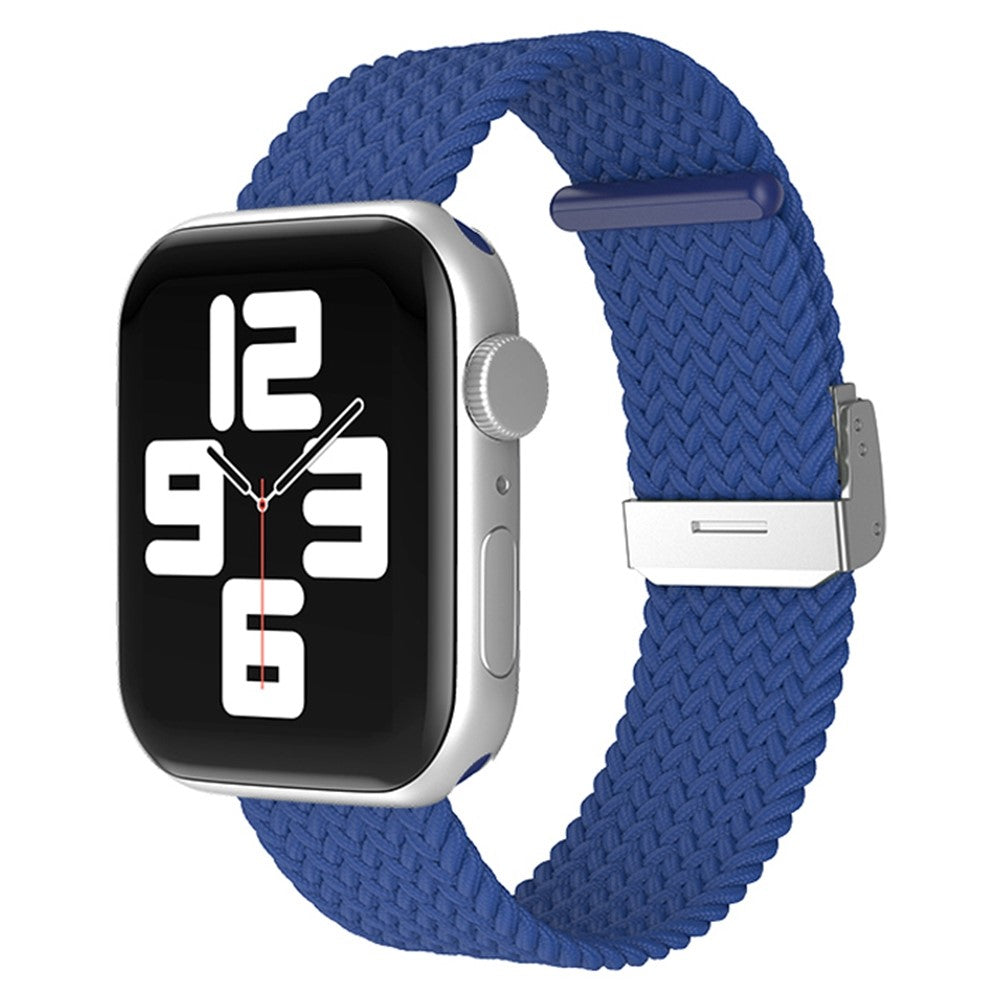 Holdbart Apple Watch Series 7 45mm Stof Urrem - Blå#serie_4