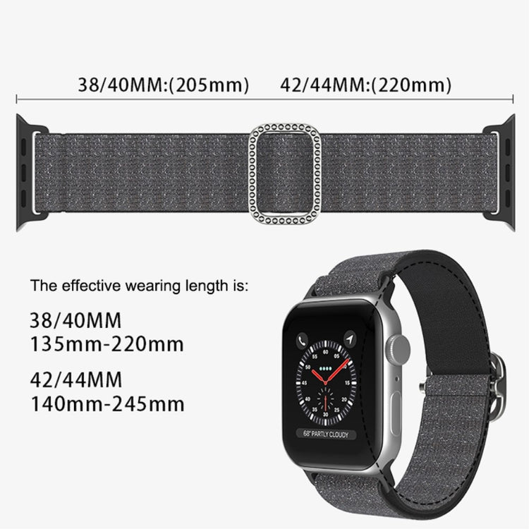 Mega fint Apple Watch Series 7 45mm Stof Urrem - Sort#serie_4