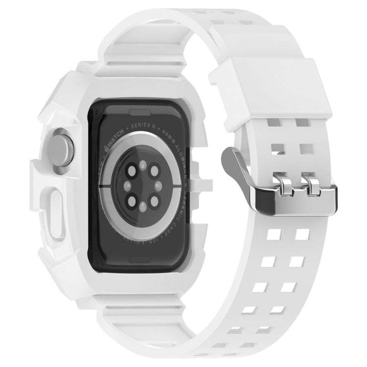 Super nydelig Apple Watch Series 7 45mm Silikone Urrem - Hvid#serie_8