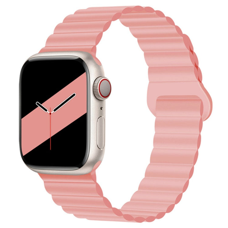 Mega kønt Apple Watch Series 7 45mm Silikone Urrem - Pink#serie_2