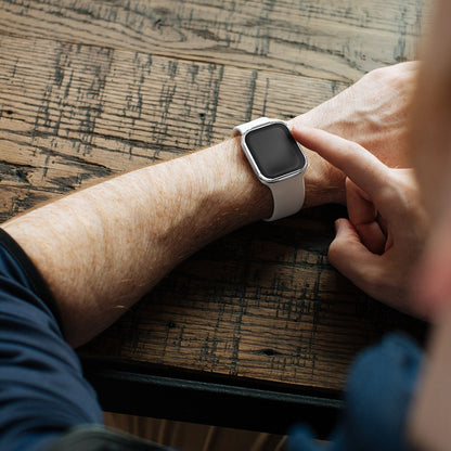 Rigtigt Fint Apple Watch Series 7 45mm Cover med Skærmbeskytter i Plastik og Hærdet Glas - Sort#serie_3