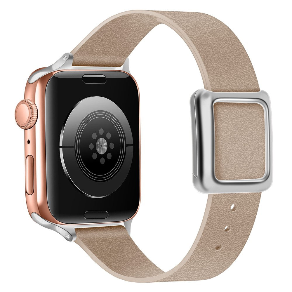 Helt vildt holdbart Universal Apple Ægte læder Rem - Brun#serie_10