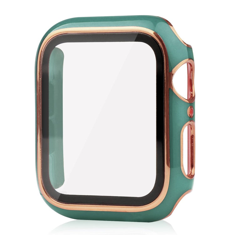 Apple Watch Ultra Plastik Cover med Cover og Hærdet Glas - Grøn#serie_12