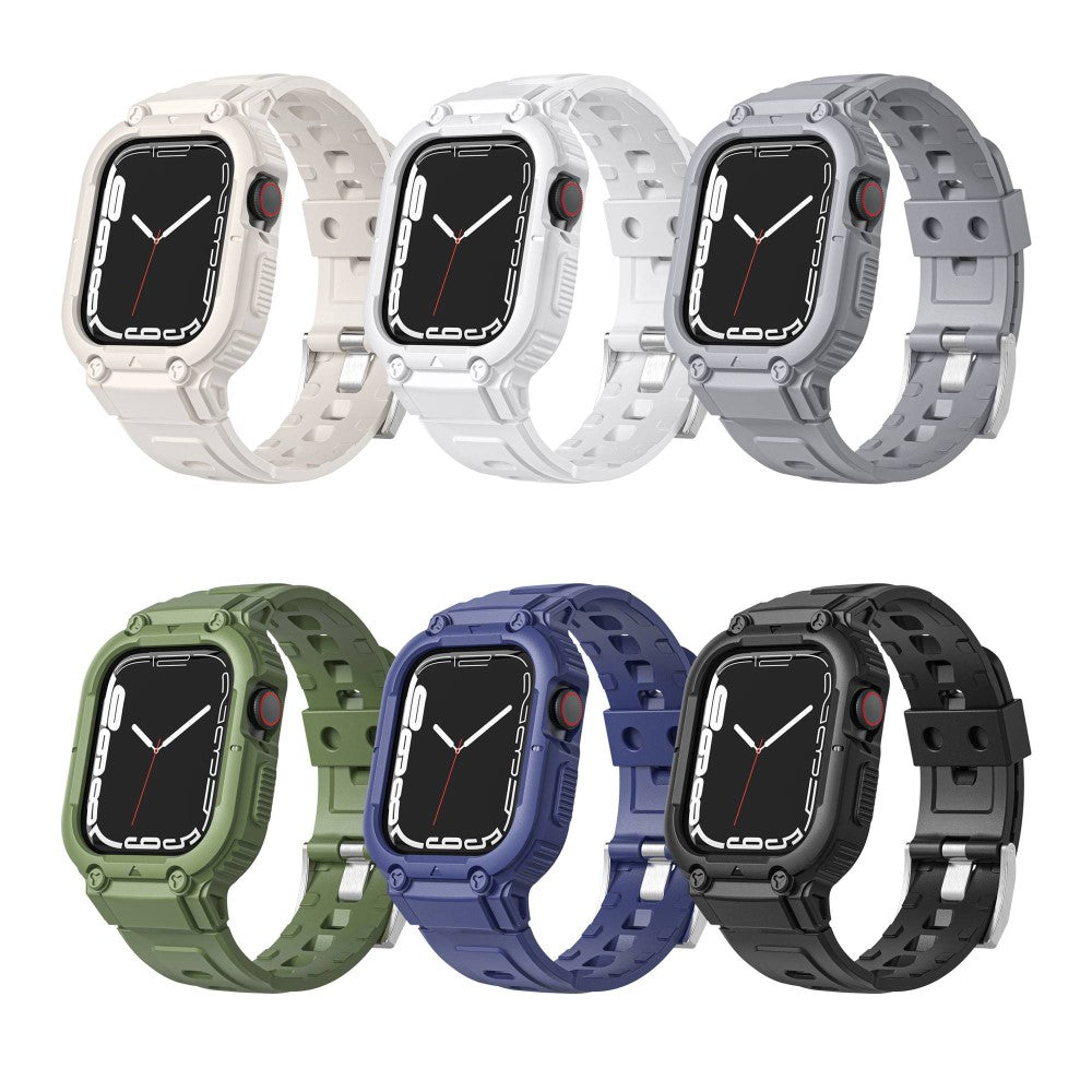 Rigtigt hårdfør Apple Watch Ultra Silikone Rem - Grøn#serie_3