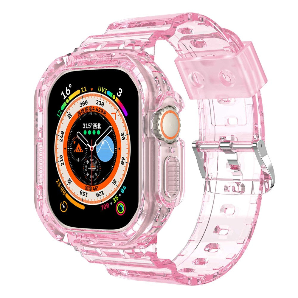 Meget skøn Apple Watch Ultra Silikone Rem - Pink#serie_2