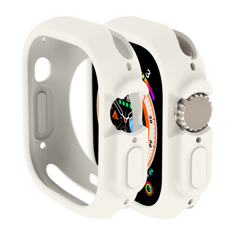 Apple Watch Ultra  Silikone Bumper  - Hvid#serie_12