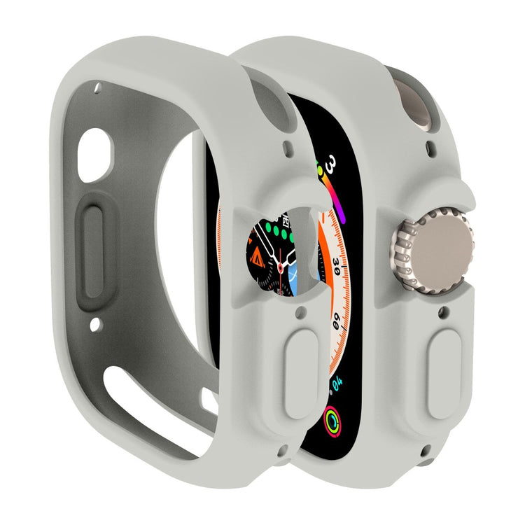 Apple Watch Ultra  Silikone Bumper  - Sølv#serie_15