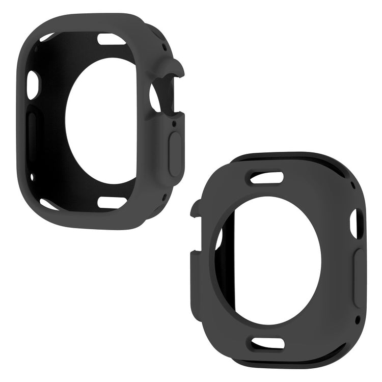 Apple Watch Ultra  Silikone Bumper  - Sort#serie_9