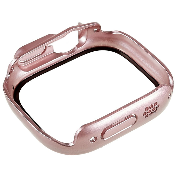 Vildt Fed Apple Watch Ultra Cover med Skærmbeskytter i Plastik og Hærdet Glas - Pink#serie_5