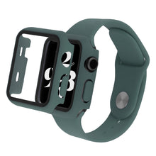 Apple Watch Series 8 (41mm) / Apple Watch Series 7 41mm Plastik Rem med Cover og Hærdet Glas - Grøn#serie_2