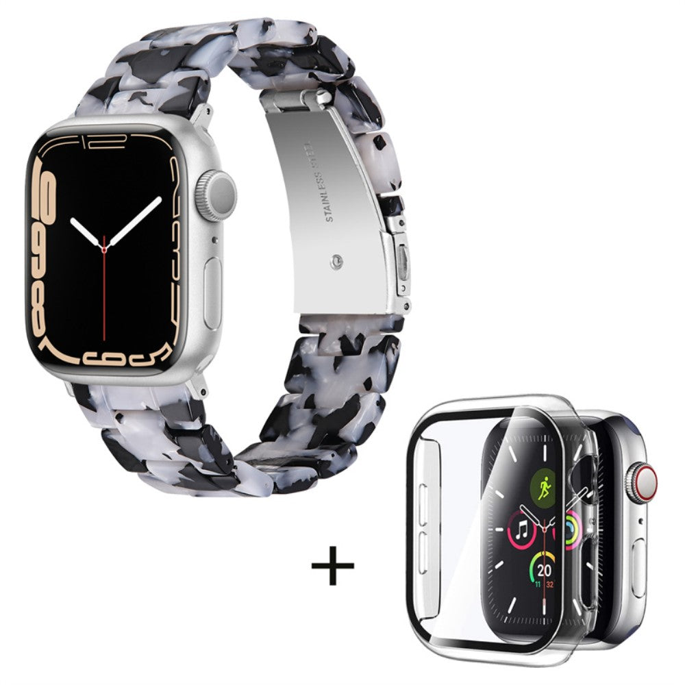 Apple Watch Series 1-3 42mm Metal Rem med Cover - Sort#serie_19