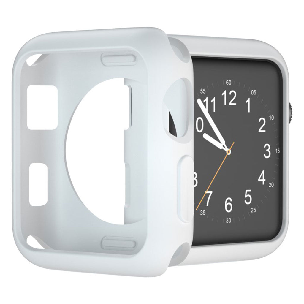 Vildt Fed Apple Watch Series 1-3 42mm Silikone Cover - Hvid#serie_2