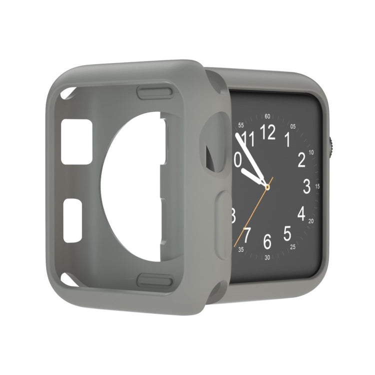 Vildt Fed Apple Watch Series 1-3 42mm Silikone Cover - Sølv#serie_3