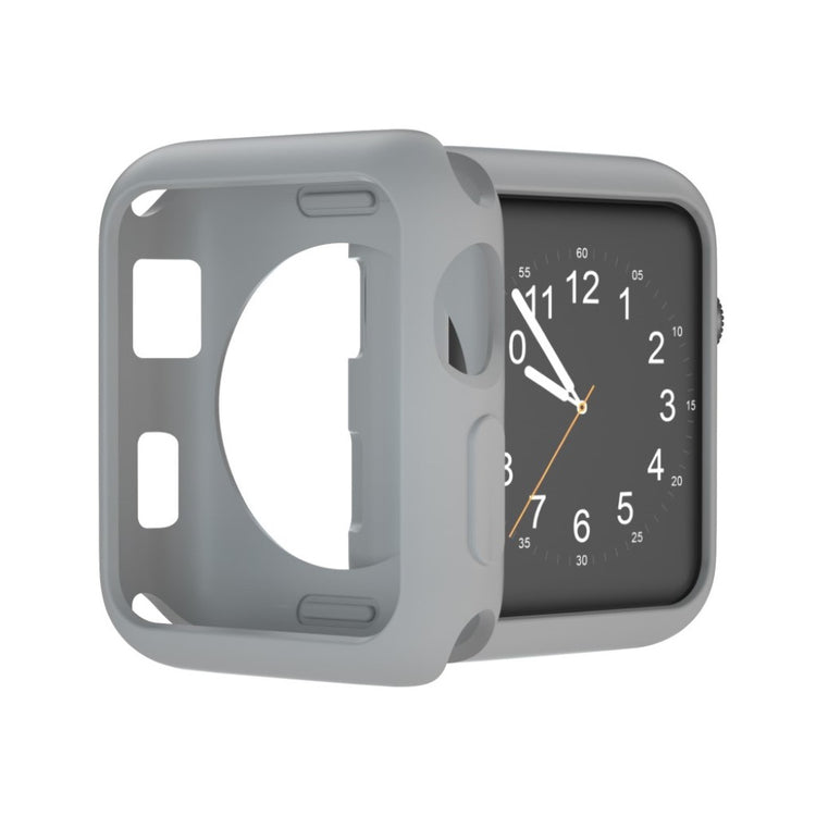 Vildt Fed Apple Watch Series 1-3 42mm Silikone Cover - Sølv#serie_4