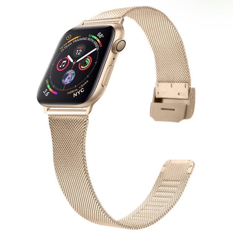 Meget smuk Apple Watch Series 1-3 42mm Metal Rem - Guld#serie_1