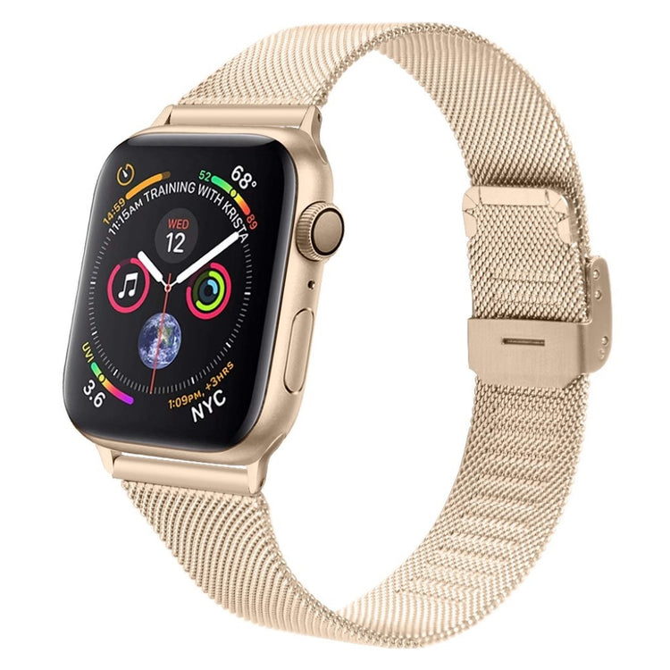 Meget smuk Apple Watch Series 1-3 42mm Metal Rem - Guld#serie_1