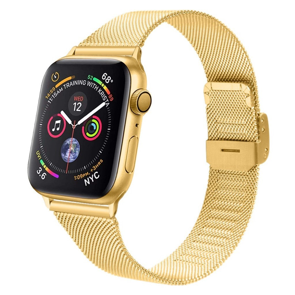 Meget smuk Apple Watch Series 1-3 42mm Metal Rem - Guld#serie_3