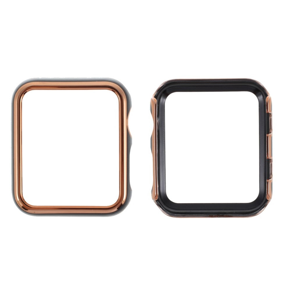 Apple Watch Series 1-3 42mm Stilfuld Plastik Bumper  - Guld#serie_2