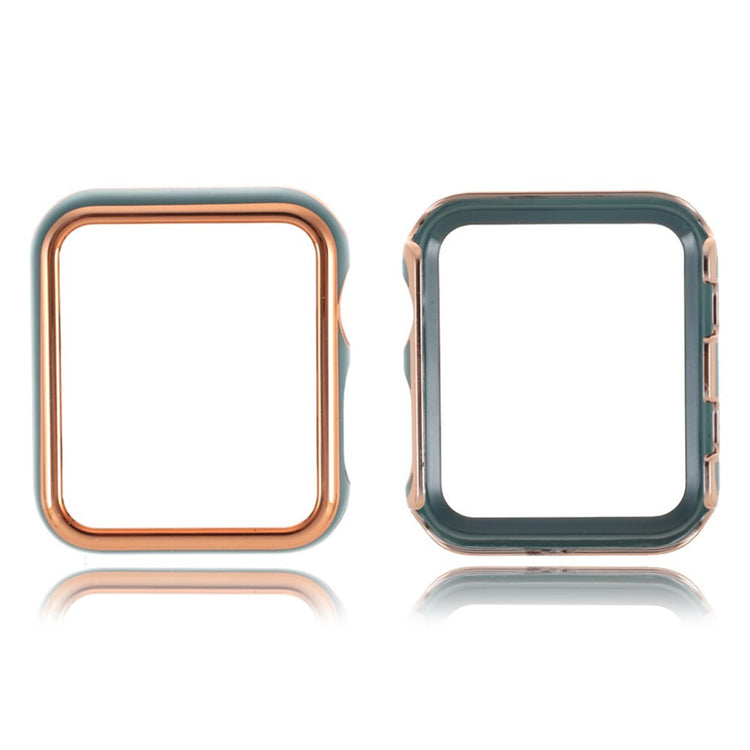 Apple Watch Series 1-3 42mm Stilfuld Plastik Bumper  - Guld#serie_5