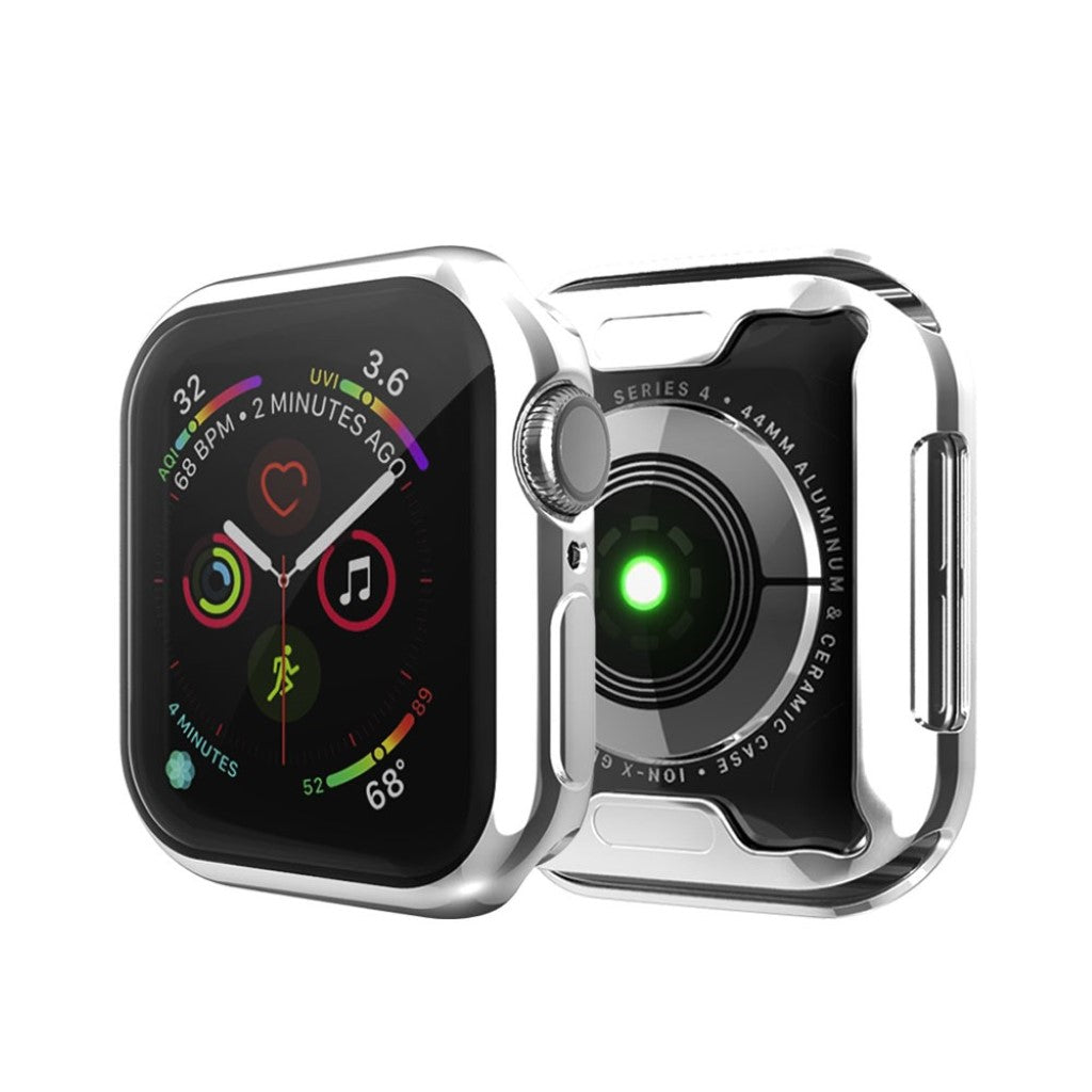 Apple Watch Series 1-3 38mm Gennemsigtig Silikone Bumper  - Sølv#serie_5