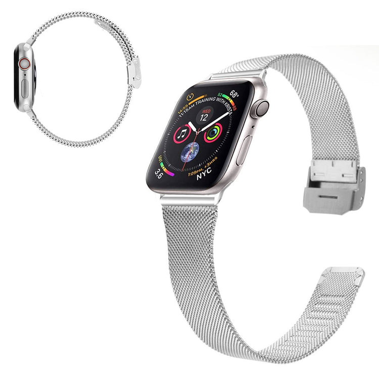 Stilren Apple Watch Series 1-3 38mm Metal Rem - Sølv#serie_7