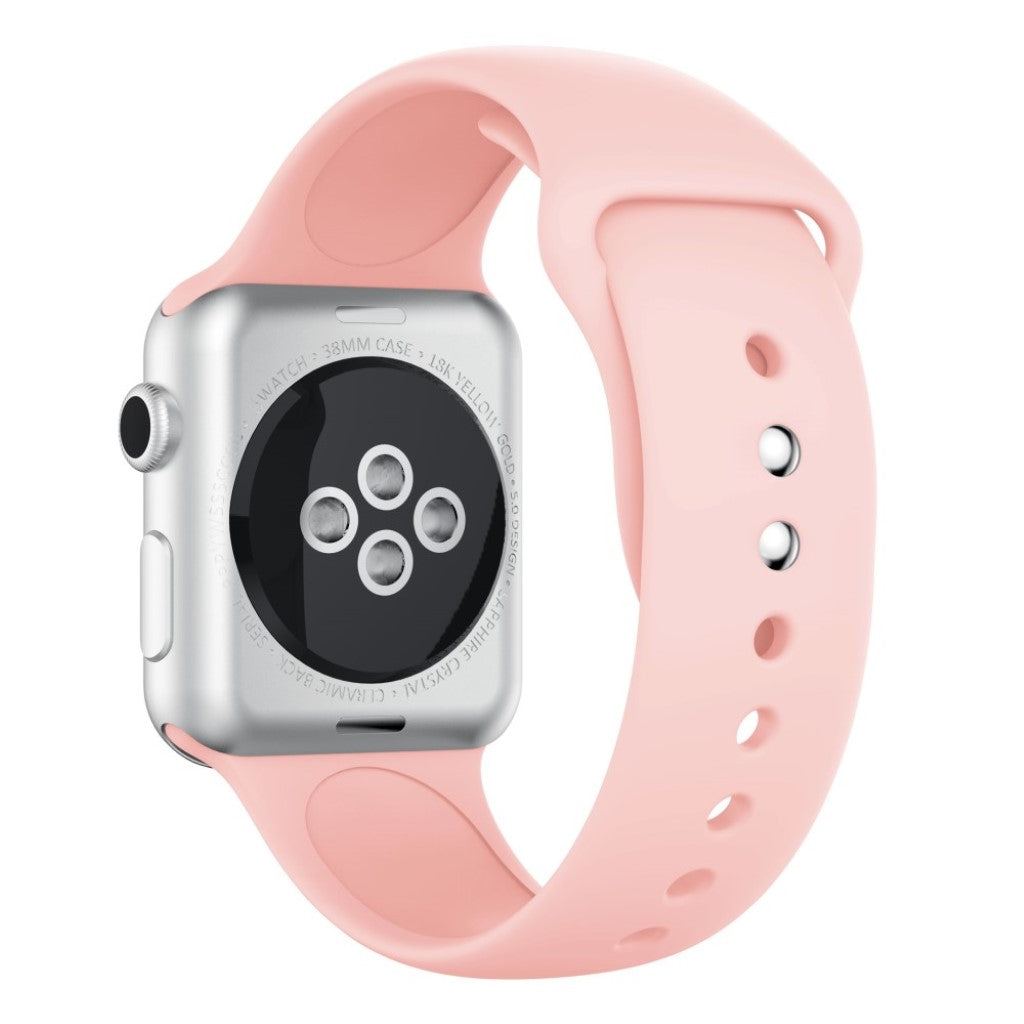 Vildt nydelig Apple Watch Series 4 40mm Silikone Rem - Pink#serie_5