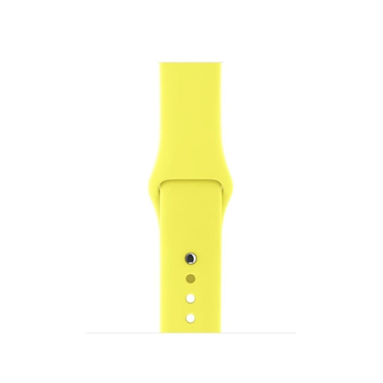 Helt vildt smuk Apple Watch Series 4 40mm Silikone Rem - Gul#serie_13
