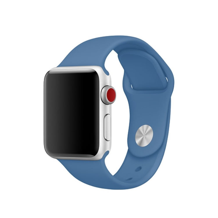 Helt vildt smuk Apple Watch Series 4 40mm Silikone Rem - Blå#serie_19