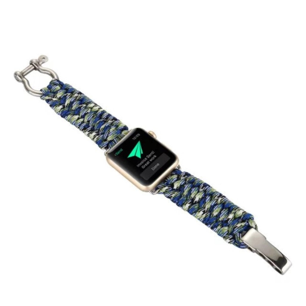 Mega sejt Apple Watch Series 4 44mm Nylon Rem - Flerfarvet#serie_5
