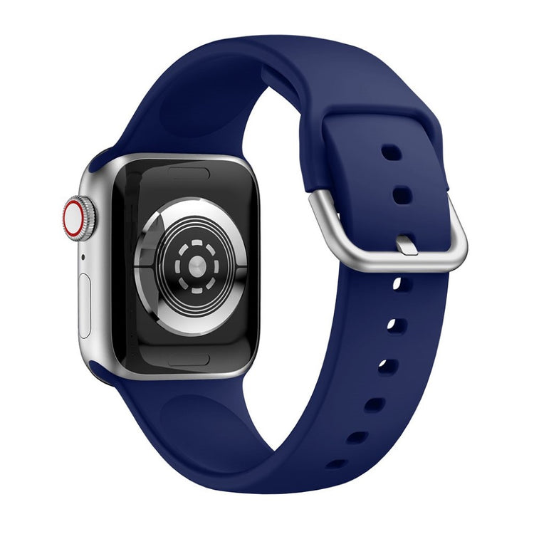 Vildt holdbart Apple Watch Series 5 40mm Silikone Rem - Blå#serie_8