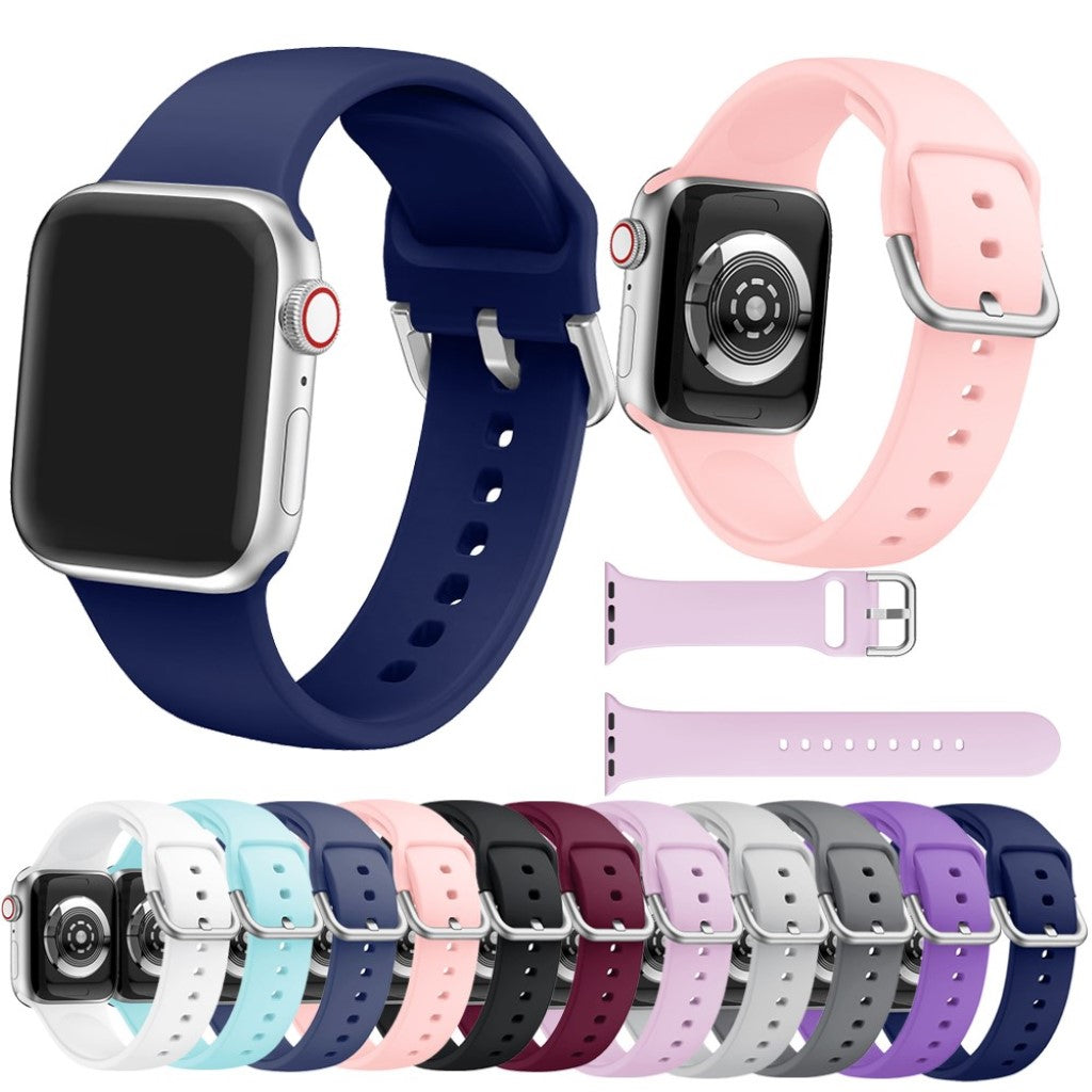 Vildt holdbart Apple Watch Series 5 40mm Silikone Rem - Blå#serie_8