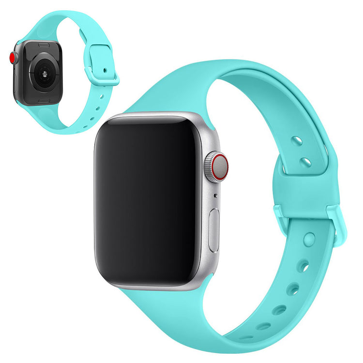 Meget holdbart Apple Watch Series 5 40mm Silikone Rem - Grøn#serie_8