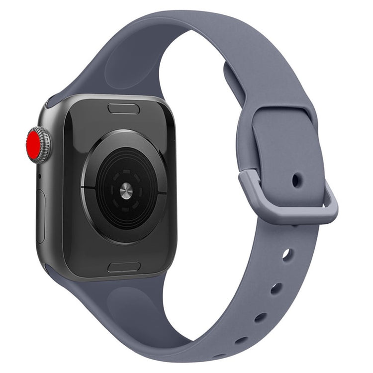 Meget holdbart Apple Watch Series 5 40mm Silikone Rem - Sort#serie_9