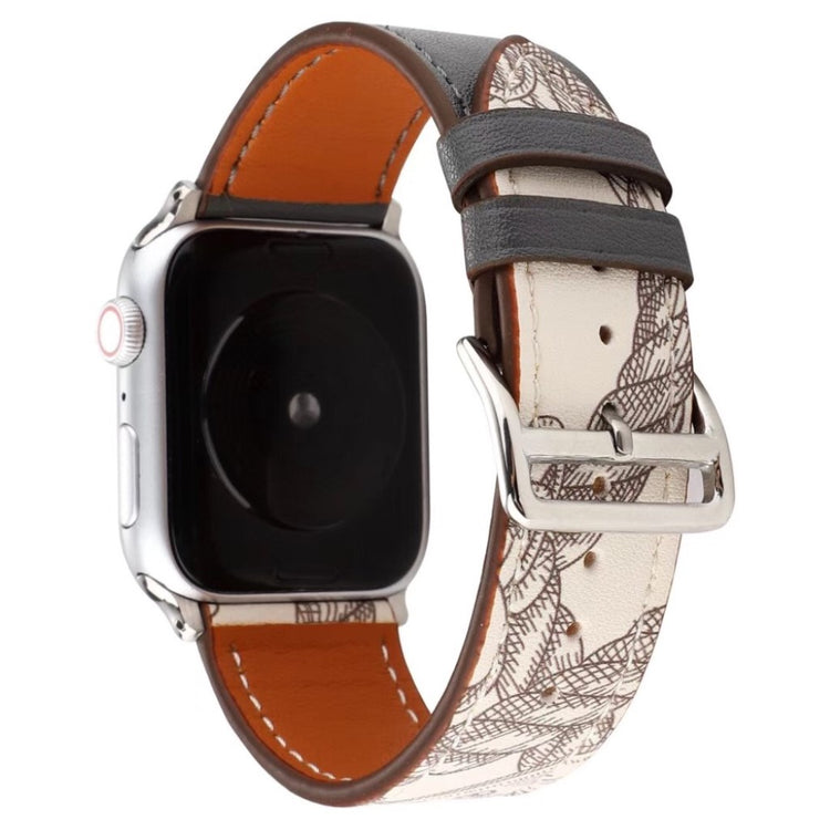 Meget fantastisk Apple Watch Series 5 40mm Ægte læder Rem - Sort#serie_1