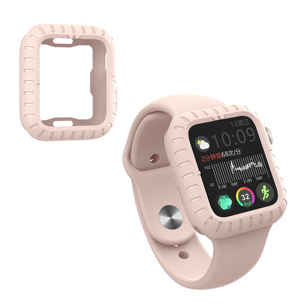 Mega Godt Apple Watch Series 5 40mm / Apple Watch 40mm Silikone Cover - Pink#serie_4