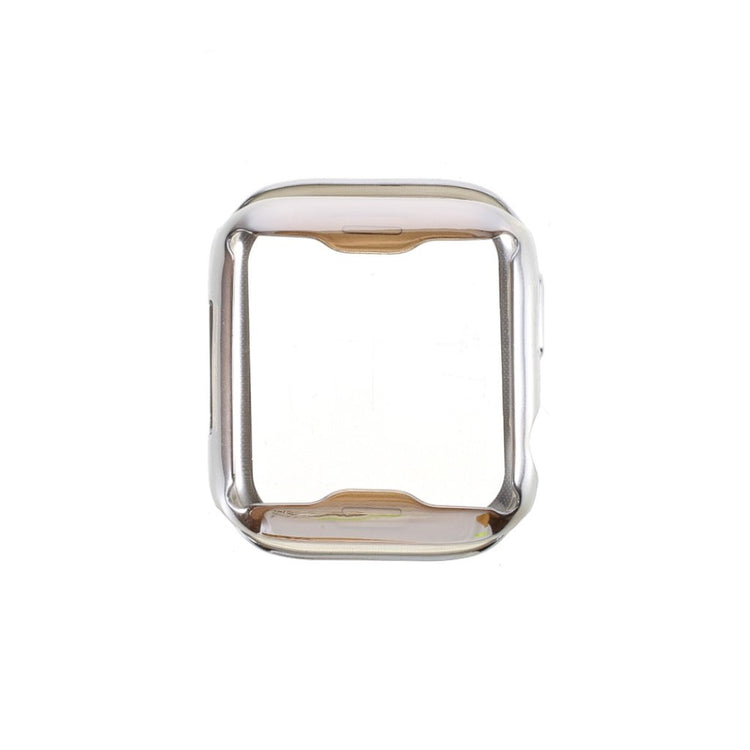 Universal Apple  Silikone og Glas Bumper  - Sølv#serie_4