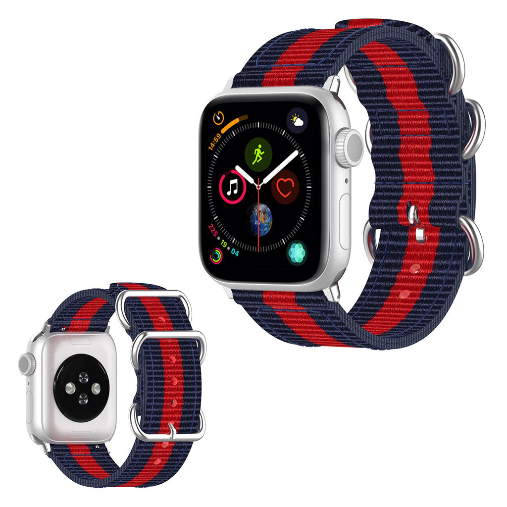 Mega fantastisk Apple Watch Series 5 44mm Nylon Rem - Blå#serie_10