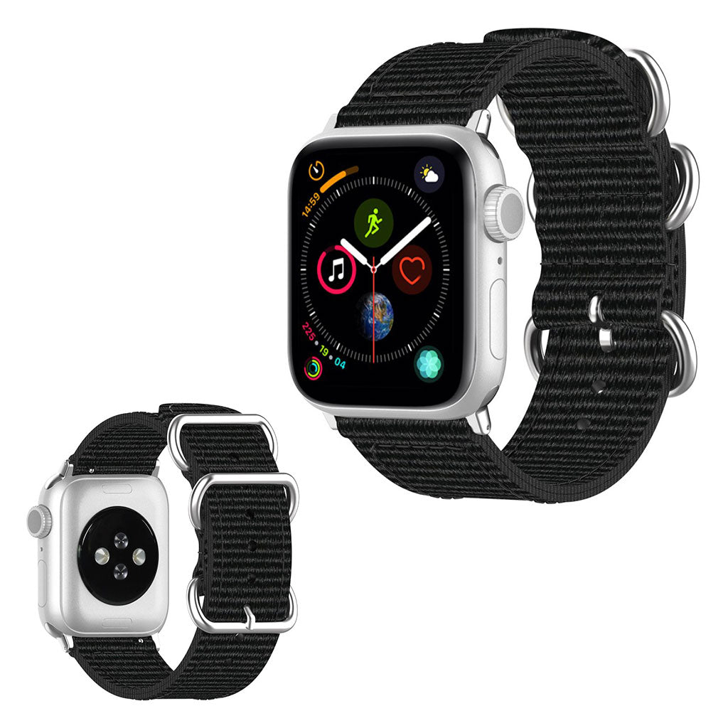 Mega fantastisk Apple Watch Series 5 44mm Nylon Rem - Sort#serie_5