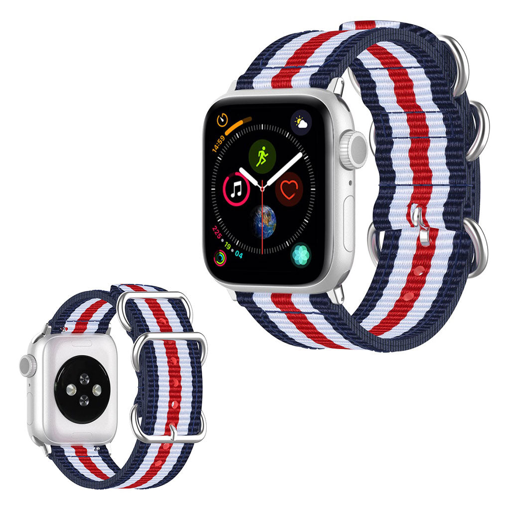 Mega fantastisk Apple Watch Series 5 44mm Nylon Rem - Flerfarvet#serie_8