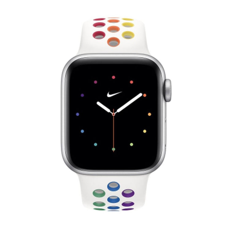  Apple Watch Series 5 44mm / Apple Watch 44mm Silikone Rem - Hvid#serie_104